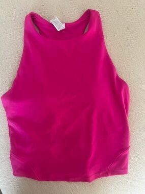 All in Motion fuchsia workout tank with built in bra remove-able padding size XS